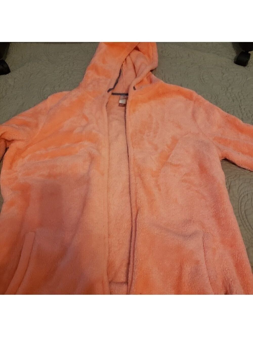 NO boundaries bright fuzzy fleece zip up hoodie